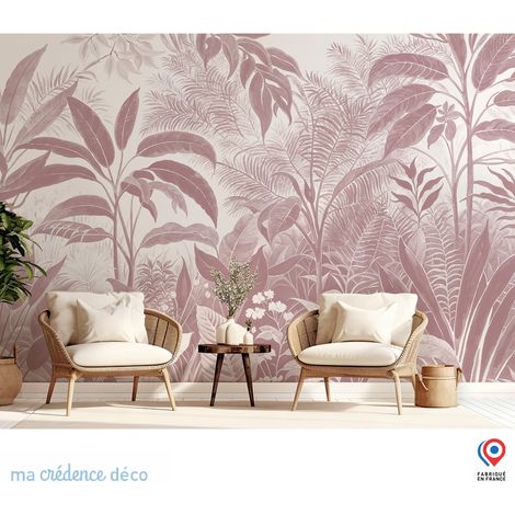 Papier peint : Jungle tropicale et aquarelle - Intissé - 200 cm - 280 cm (1/5)