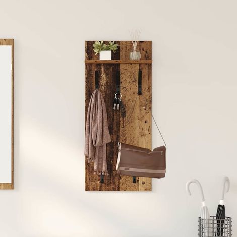 Wandmontierter nachttisch Altholz 40 x 10 x 90 cm Holzwerkstoff