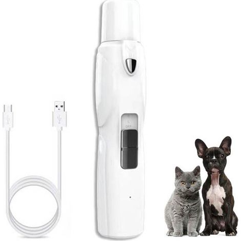 Coupe-ongles électrique pour chiens, lime à ongles électrique plus puissante et silencieuse, soin des griffes de chat (1/5)