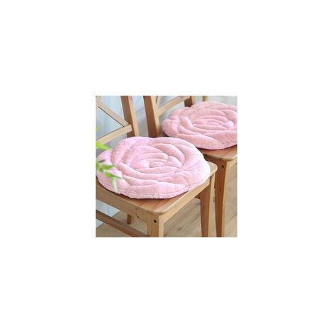 Galette de chaise épaisse 45x45cm – Confort en fausse fourrure – Rembourrage coton 4cm – Antidérapant pour intérieur et extérieur (1/4)