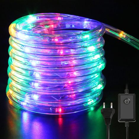 SWANEW Tube Lumineux Extérieur LED Guirlande Lumineuse Décoration avec 960 Lampes et Adapteur d’alimentation Multicolore 40M (1/5)