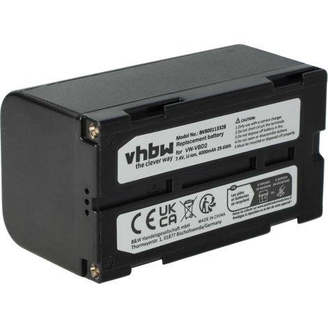 vhbw Akku kompatibel mit Hitachi VM-H845LA, VM-H955LA, VM-H855LA Videokamera Camcorder (4000 mAh, 7,4 V, Li-Ion) (1/5)