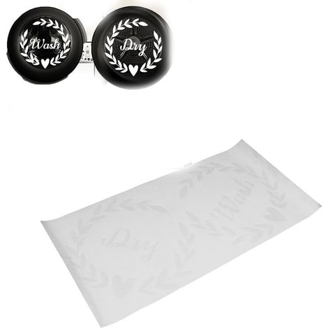 Autocollants muraux pour buanderie, autocollants muraux autocollants pour sèche-linge, machines à laver pour maison, appartement, machine à laver, sèche-linge, buanderie (1/5)