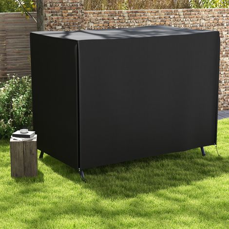 Schutzhülle für 3-Sitzer-Gartenschaukel, wasserdichte Plane, Maße 2,05 m (L) x 1,24 m (B) x 1,64 m (H), hochdichtes 600D Oxford-Gewebe