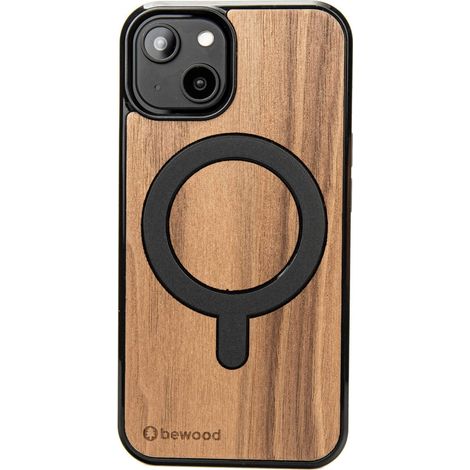 Custodia in legno Bewood per iPhone 15 NOCE AMERICANO con MagSafe (1/3)