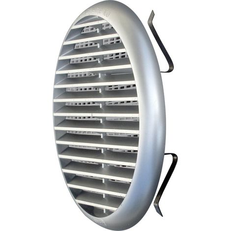 La Ventilazione TUR125CR TUR125CR-Y Griglia Plastica con Molle, Argento, 155 mm, Cromato satinato, ø155 mm (1/5)