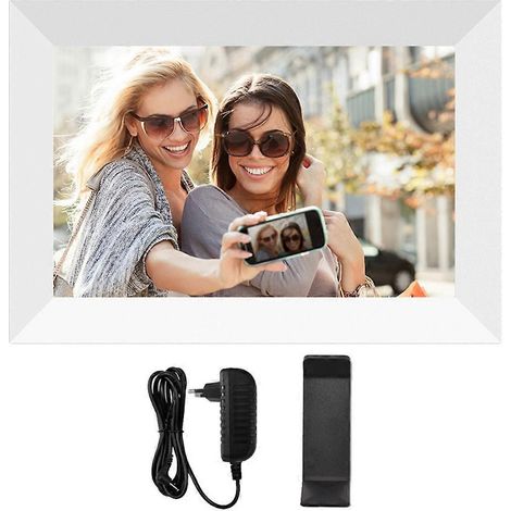Digitaler Bilderrahmen 10,1 Zoll 32 GB WLAN-Fotorahmen B EU-Stecker