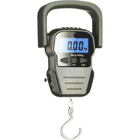 Electronic Luggage Scale/Luggage Scale/Suitcase Scale with Backlit LCD for Travel, Fishing and Archery, Waterproof Bag, Measuring Tape (Batteries Included) (1/5)