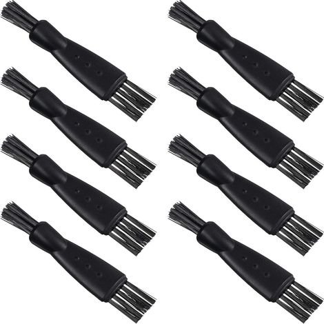 Ensemble de 8 brosses de rasage pour rasoir électrique double face, poils en nylon et manche en polypropylène. (1/5)