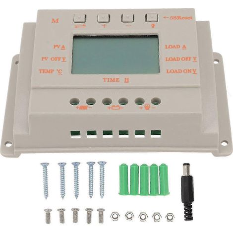 Régulateur de charge solaire MPPT 12 V/24 V 20 A pour système de production d'énergie photovoltaïque solaire (1/5)