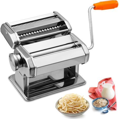 Jiubiaz Máquina manual para pasta de acero inoxidable 304, 9 grosores, corte 2/4 mm, abrazadera de mesa (1/5)