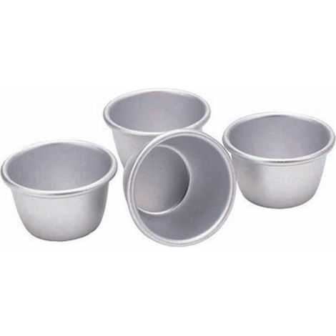 Kitchen Craft - Moldes de Aluminio anodizado (4 Unidades, 7,5 cm)