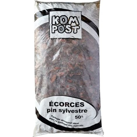 Paillage d'écorce de pin bio régulateur d'humidité 50L RACINE PRO186