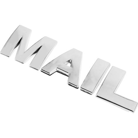 Buchstaben aus Zinklegierung für Briefkästen 4 Stück in