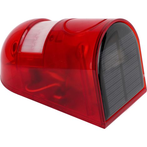 Alarme solaire sonore et lumineuse stroboscopique avec détecteur de mouvement, étanche, sirène de sécurité pour ferme et maison (1/5)