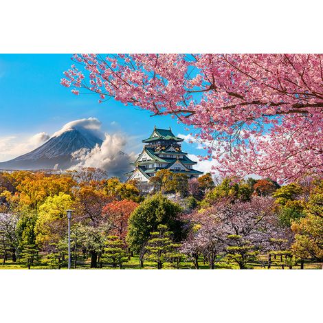 Papier peint panoramique - Temple Japonais - 130 cm x 87 cm (1/2)