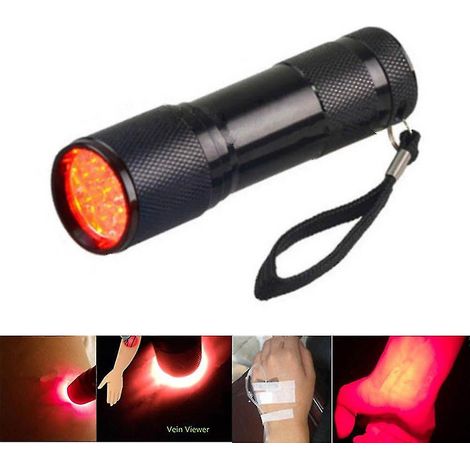 Imagerie veineuse infrarouge, lampe torche à lumière rouge, unité pédiatrique, cliniciens, infirmières, détecteur de veines (1/4)