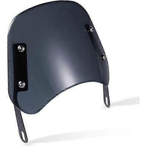 Déflecteur de vent universel pour pare-brise de moto Honda Kawasaki Suzuki 5"-7" avec phare (gris) (1/5)