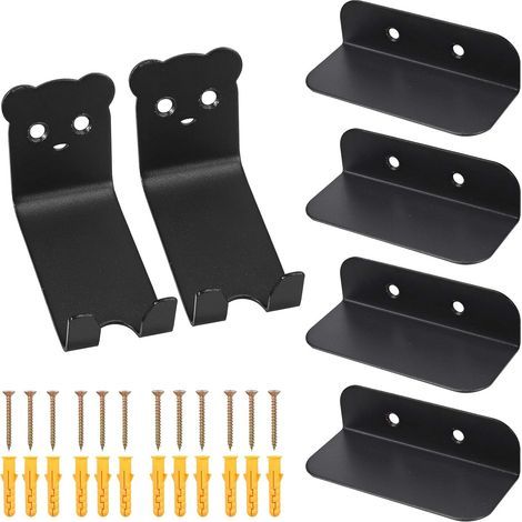 Soporte para bicicletas, gancho de pared para bicicleta de montaña, estante de almacenamiento de pared para estacionamiento, 2 piezas (1/5)