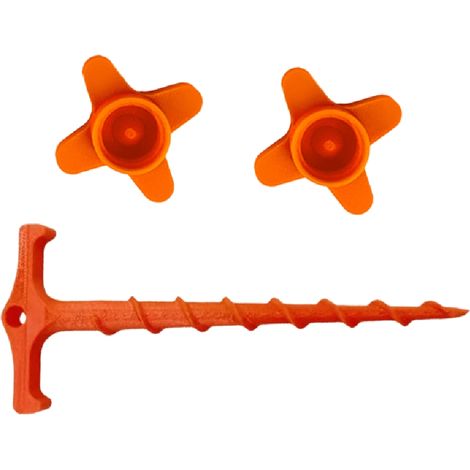 3 pièces : 2 capsules de scellement, 2 capsules de scellement et 1 nettoyeur de buse de pistolet à mastic, conception portable et simple, couvercle de scellement remplaçable. Empêche la colle de séche (1/5)