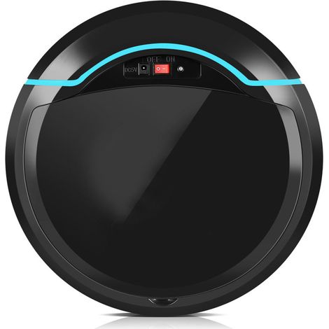 Aspirateur Robot Intelligent Automatique Rechargeable USB Nettoyeur de Sol Pour Maison Noir (1/5)