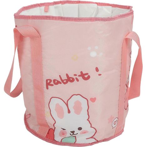 Sac de bain de pieds pliable, double couche, imperméable, portable, pliable, avec poignée pour les voyages et le camping (YMMR) (1/5)