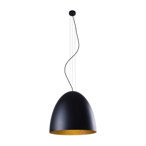Lampadario a sospensione EGG Nowodvorski nero oro Ø55cm
