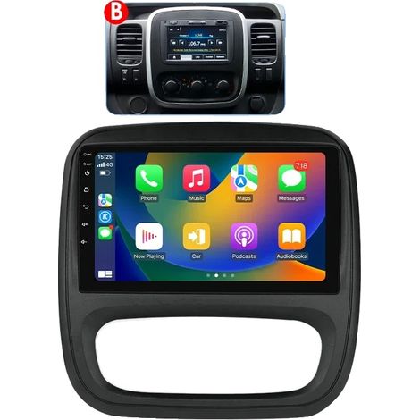 Multimedia-Autoradio, kompatibel mit Mercedes-Benz Smart Fortwo (2014–2020), 4G+64G 8-Kern (1/2)
