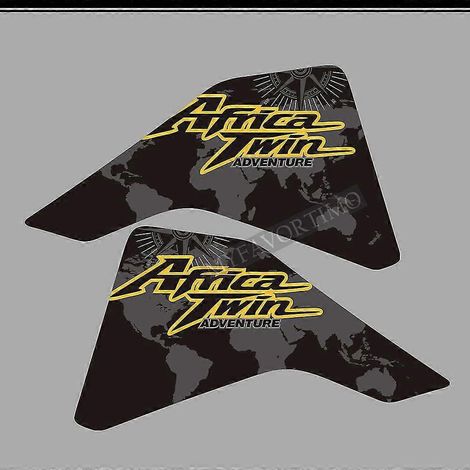 Protection latérale de réservoir pour Honda CRF1100 CRF 1100 L L1 L2 Africa Twin Adventure Adv, kit d'autocollants et de stickers pour visière (2019-2021) (1/5)