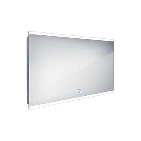 Nimco Miroirs - Miroir avec cadre éclairage LED, 1200x700 mm, aluminium ZP 12006V (1/5)