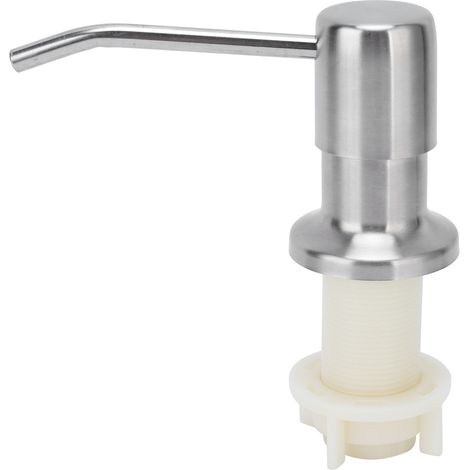 Kit de tête de pompe à savon en acier inoxydable 304 pour évier de cuisine, distributeur de liquide intégré avec tube d'extension (1/5)