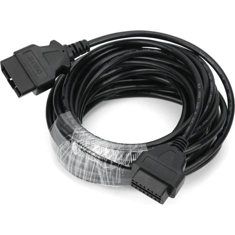 10 Meter langes OBD2-Verlängerungskabel, Stecker/Buchse für die Fahrzeugdiagnose