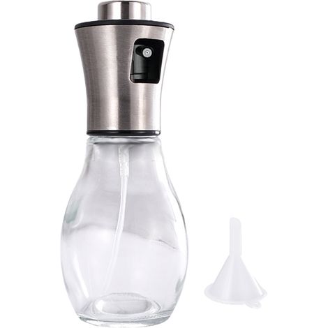 Pulverizador de aceite, vidrio transparente, mango ergonómico, a prueba de fugas, para freidora de aire y cocina. (1/5)
