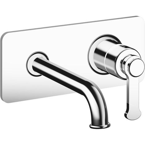 Mitigeur lavabo encastré avec plaque bec de 185 mm Chromé - CRISTINA ONDYNA FA25651