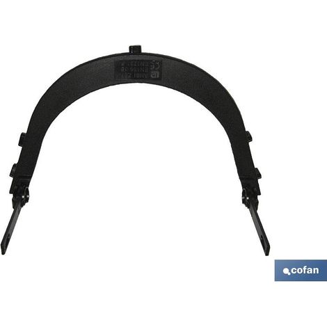 Support pour maille de protection pour casque de chantier Dimensions du support: 24 x 17 x 2 cm Support universel (1/4)