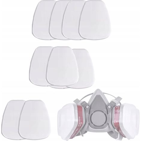 Ersatzfilter CottonFit SafeBreath 6200 – Mechanische Baumwollfiltration  Kompatibel mit Masken 3M 6200  Set 10