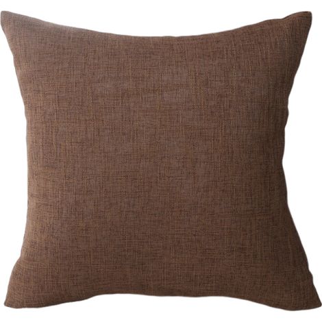Coussins d'extérieur pour mobilier de patio, housses de coussin imperméables carrées, coussins de jardin style ferme, housses de coussin décoratives en lin, pour terrasse, tente, canapé, 50 x 50 cm (2