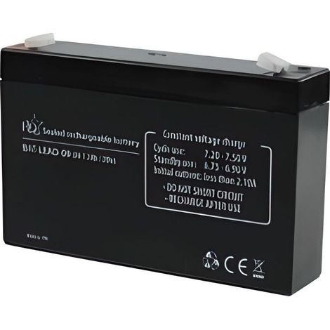 batterie au plomb acide 6v 7.2 ah