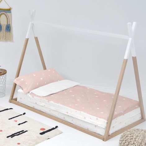 Gigoteuse nordique Little star 90x200 cm (Lit 90) Sans rembourrage Rose (1/5)