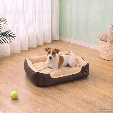 vidaXL Cama para perro con cojín acolchado talla S (1/5)