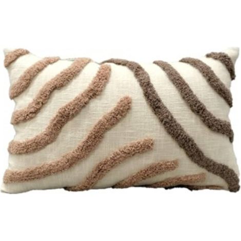 Cuscino hawki rettangolare 38x58 cm marrone - Atmosphera créateur d'intérieur (1/3)