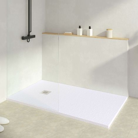 KOES - Receveur de douche en résine modèle INDO – 80x200 – Blanc RAL 9003 (1/5)