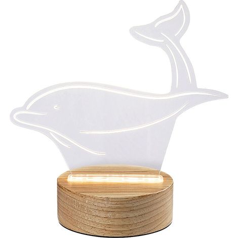 Lampada da tavolo a LED Akali Beech Beech Acrilico trasparente 2W 3000K L: 19 cm B: 20,5 cm (1/5)
