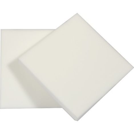 2 galettes mousses carrées 40 cm polyéther pour rénovation chaise (1/2)