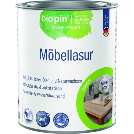 Biopin Möbellasur 375 ml farblos Holzlasur