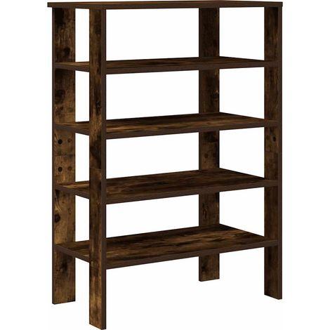 Maison Exclusive - Zapatero madera contrachapada roble ahumado 61