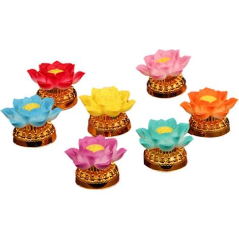 Lan-Lotuslaterne, Buddha-Stirnlampe, langlebiges LED-Licht, wie abgebildet (1/5)