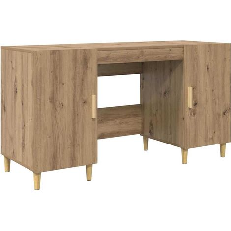Maison Exclusive - Schreibtisch Artisan-Eiche 140 x 50 x 75 cm Ho