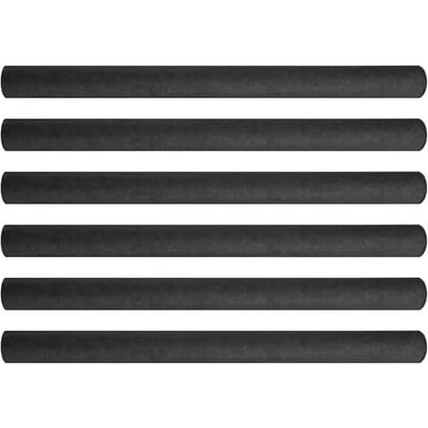 Set mit 6 Schaumstoff-Schutzpolstern für Trampolinstangen – robuste Schutzhüllen, schwarz (1/5)