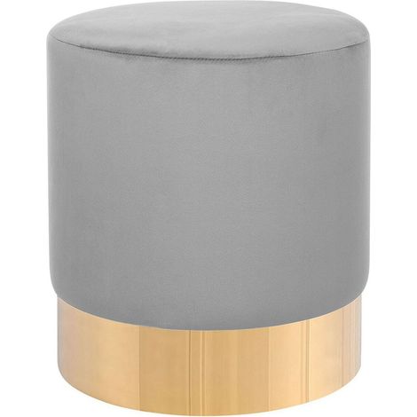 Pouffe SOPHIA Velvet Light Grey